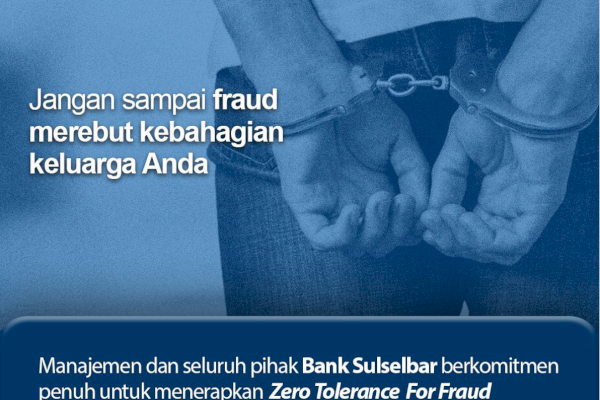 Bank Sulselbar Komitmen Terapkan Zero Tolerance For Fraud