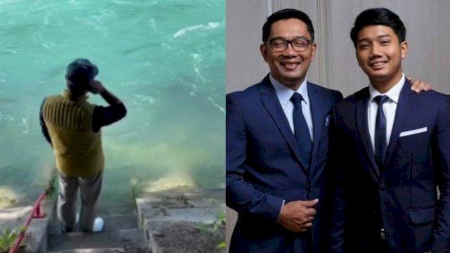 Tangkapan layar Ridwan Kamil lantunkan Azan untuk Eril.(F-INT)