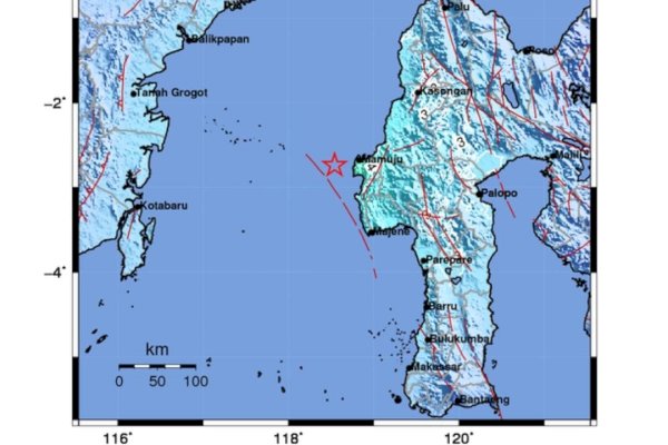 BREAKING NEWS: Gempa Magnitudo 5,8 Guncang Mamuju Sulbar, Tak Berpotensi Tsunami