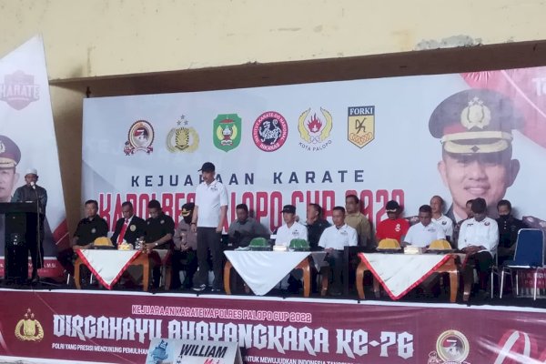 Kejuaran Karate Kapolres Kapolres Palopo Cup 2022 Dimulai