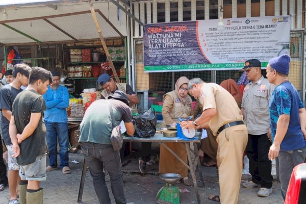 Mantap! Pelaksanaan Sidang Tera Ulang di Pasar Pabaeng-baeng Ramai Dikunjungi