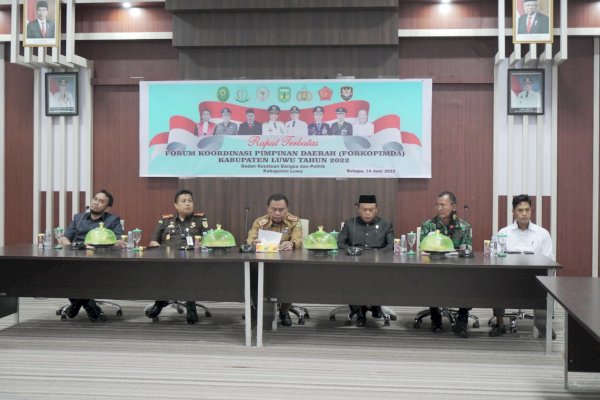 Memasuki Tahapan Pemilu 2024, Pemkab dan Forkopimda Luwu Gelar Rapat Terbatas