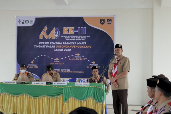 Kegiatan Kursus Pembina Pramuka Mahir Tingkat Dasar Ke-III di Palopo Diapresiasi