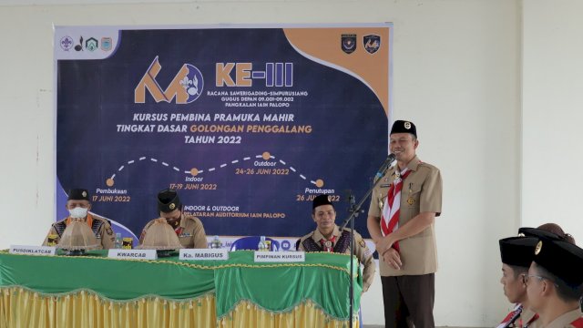 Kegiatan Kursus Pembina Pramuka Mahir Tingkat Dasar Ke-III di Palopo Diapresiasi