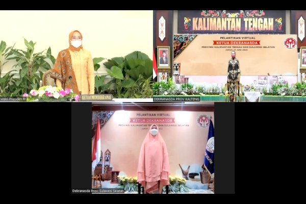 Wury Ma’ruf Amin Lantik Ketua Dekransda Sulsel