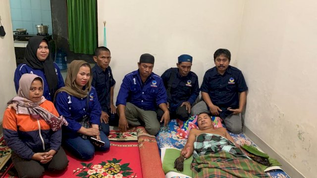 DPC Manggala Gerak Cepat Bantu Warga Kurang Mampu yang Terbaring Sakit di Antang Makassar.