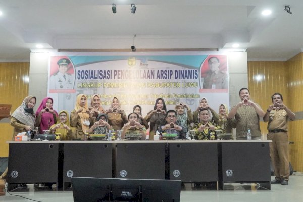 Dinas Perpustakaan Luwu Gelar Sosialisasi Pengelolaan Arsip Dinamis