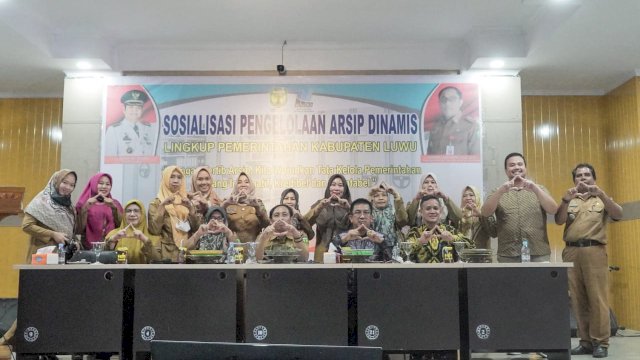 Dinas Perpustakaan Luwu Gelar Sosialisasi Pengelolaan Arsip Dinamis