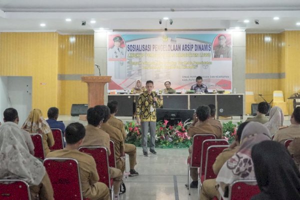 Dinas Perpustakaan Luwu Gelar Sosialisasi Pengelolaan Arsip Dinamis