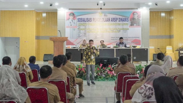 Dinas Perpustakaan Luwu Gelar Sosialisasi Pengelolaan Arsip Dinamis
