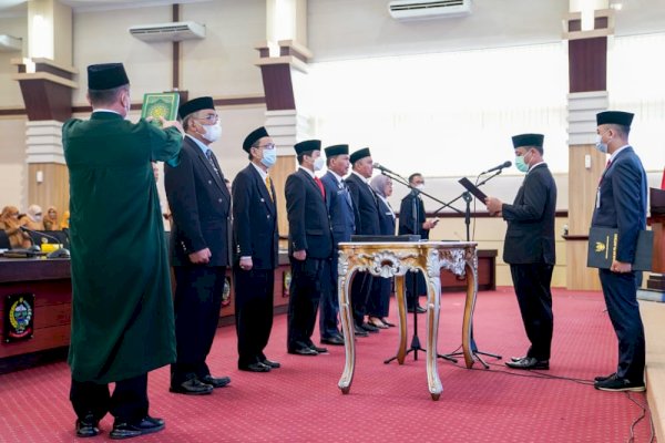 Lantik 7 Pejabat Eselon II, Ini Pesan Gubernur Sulsel