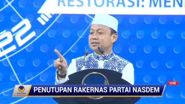 Mauidah Hasanah Ustaz Das’ad Latif Sebut Sangat Dekat Dengan NasDem.(F-IST)