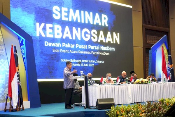 Jusuf Kalla Jadi Pembicara di Seminar Rakernas NasDem