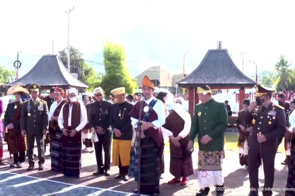 Dari Kota Ende, Jokowi Ajak Anak Bangsa untuk Bersama-sama Membumikan Pancasila