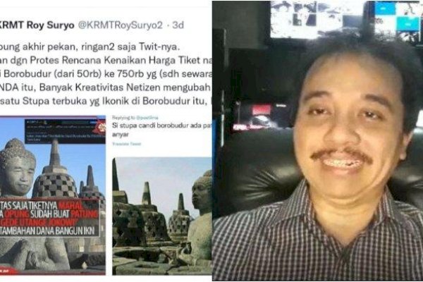 Posting Meme Patung Buddha Candi Borobudur Mirip Jokowi, Polisi Pastikan Roy Suryo Lakukan Dugaan Penistaan Agama