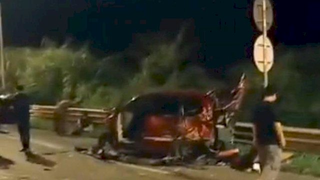 Kecelakaan di tol cipularang.(F-INT)