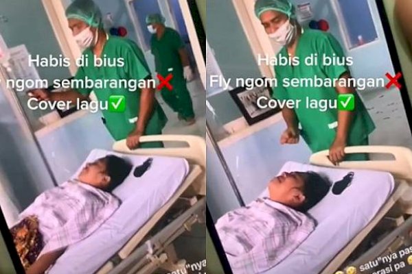Terlentang di Atas Kasur, Gadis Ini Viral Menyanyi Lantang Setelah Siuman dari Operasi