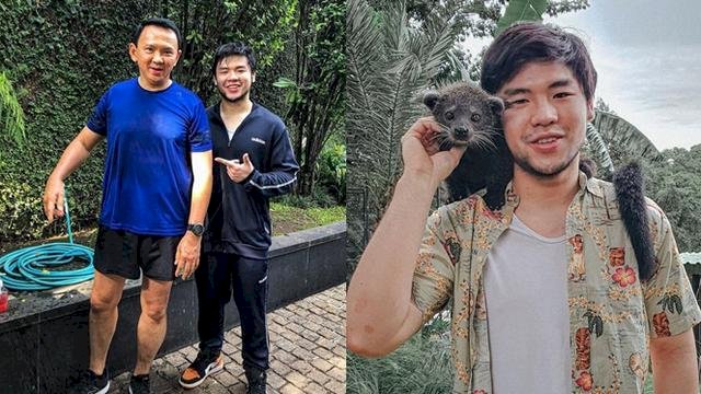 Nicholas Sean bersama Ahok.(F-INT)