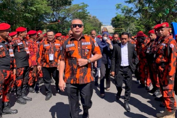 Petinggi NasDem Sulsel Dampingi Waketum MPN PP Ahmad Ali di Muswil Pemuda Pancasila Sulsel