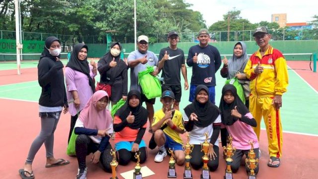 Tim tenis junior Pelti Pangkep.