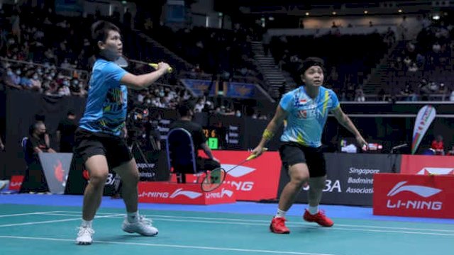 Apriyani/Fadia Juara Ganda Putri Singapore Open 2022.(F-INT)