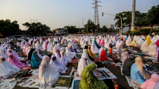 Ilustrasi Shalat Idul Adha.(F-INT)