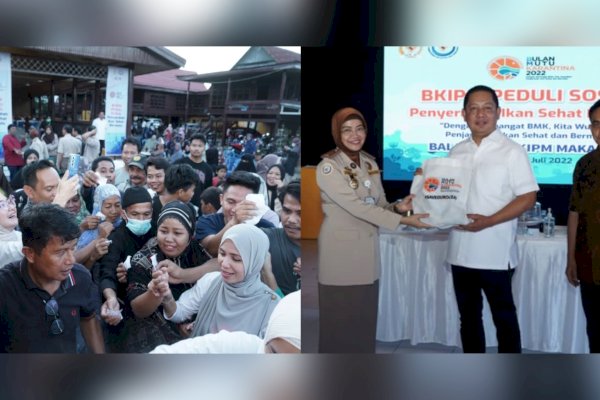 Senyum Bahagia Warga Sidrap, Sore-sore Rusdi Masse Bersama Balai KIPM Makassar Bagi 700 Paket Ikan Sehat-Bermutu