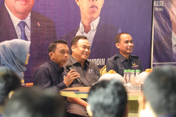 Animo Kader NasDem Se-Sulsel Tinggi  Hadiri Ngopi dan Dialog Bareng Wakil Ketua DPR RI Rachmat Gobel