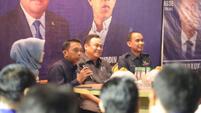 Animo Kader NasDem Se-Sulsel Tinggi Hadiri Ngopi dan Dialog Bareng Wakil Ketua DPR RI Rachmat Gobel