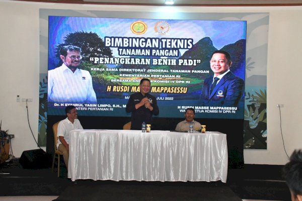 Waka Komisi IV DPR RI Rusdi Masse dan Kementan Duduk Semeja Selesaikan Persoalan Petani di Pinrang