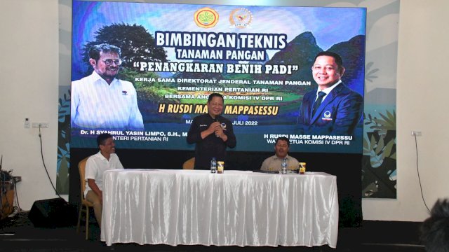 Waka Komisi IV DPR RI Rusdi Masse dan Kementan Duduk Semeja Selesaikan Persoalan Petani di Pinrang