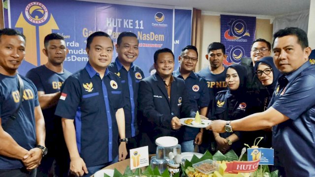 HUT Ke-11 Garda Pemuda NasDem, Ketua GPND Sulsel: Kader Harus Lebih Siap Hadapi Pemilu 2024!