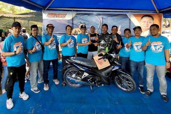 Lomba Mancing Nasional Bersama RMS di Pinrang, Penjual Bakso Dapat Hadiah Motor