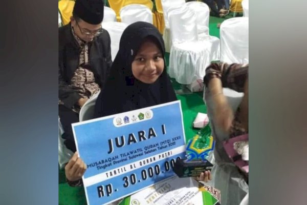 Juara Pertama MTQ Sulsel Ke XXXII Dapat Hadiah Rp30 Juta