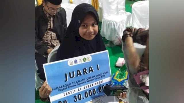 Juara Pertama MTQ Ke-32 Provinsi Sulawesi Selatan 2022. (F-Humas)