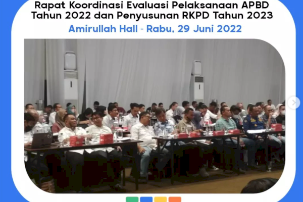 Bappeda Makassar Gelar Rakor Evaluasi Pelaksanaan APBD Tahun 2022-Penyusunan RKPD 2023