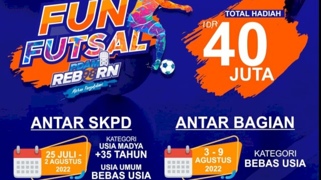 PDAM Makassar Gelar Fun Futsal Berhadiah Puluhan Juta Rupiah