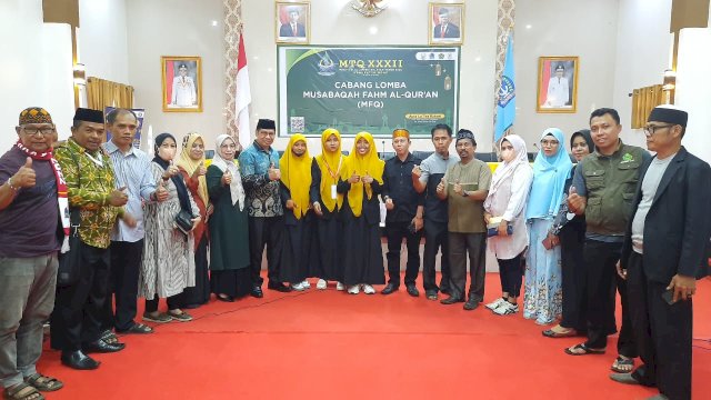 Tampil Maksimal Di Ajang MTQ Ke XXXII, Kafilah Luwu Masuk 10 Besar