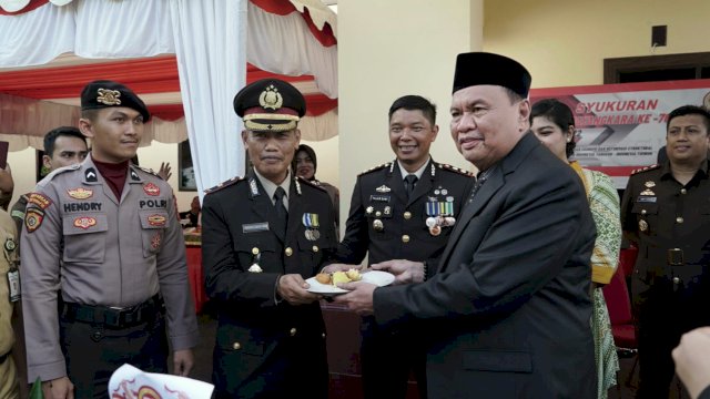 Polres Luwu Gelar Syukuran Sambut HUT Ke - 76 Bhayangkara.