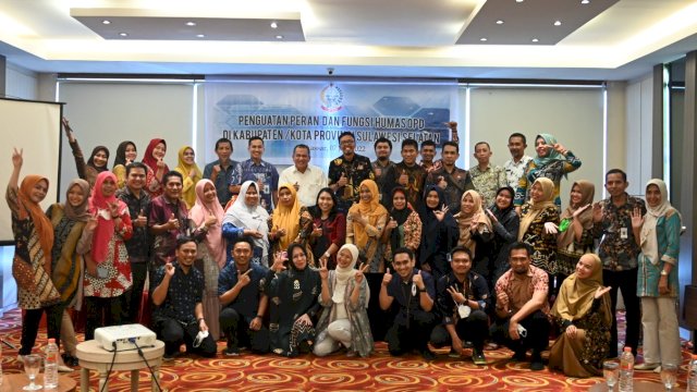 Diskominfo-SP Prov. Sulsel menggelar Workshop Kehumasan. (F-Humas)