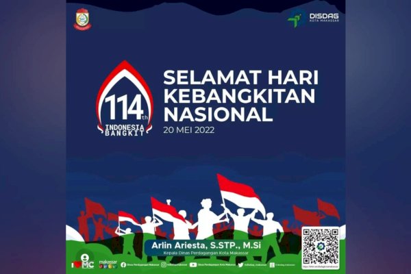 Disdag Makassar Ucapkan Selamat Hari Kebangkitan Nasional