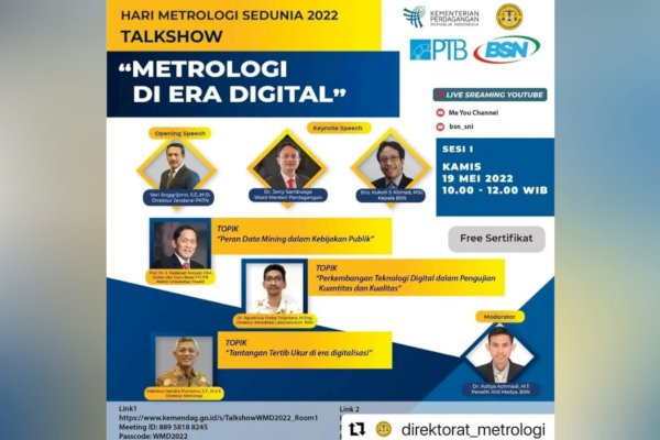 Disdag Makassar Ajak Masyarakat Ikuti Talkshow Kemetrologian