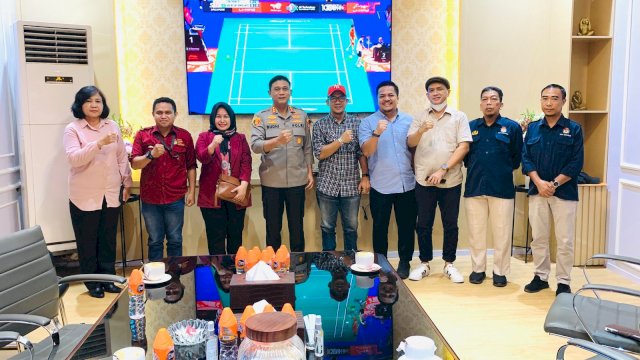 KPU Makassar Bersama Kapolrestabes Makassar, Kombes Pol Budhi Haryanto. (F-Humas)