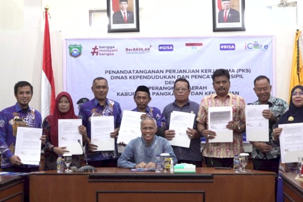 Kerjasama Adminduk, Wabup Pangkep Syahban Sammana Minta Tidak Ada Lagi Data Kependudukan yang Beda