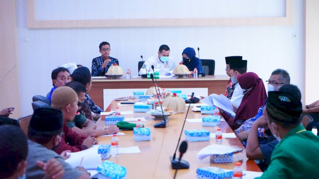 Bahas Dana Hibah, Bupati Yusran Bertemu Pengurus Masjid se-Kabupaten Pangkep