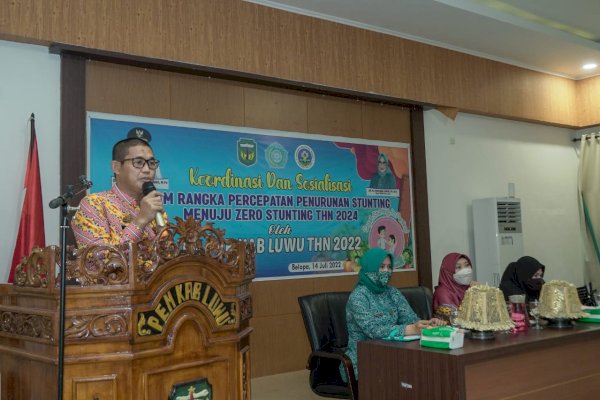 Kejar Target Zero Stunting Tahun 2024, Pemkab Luwu Gelar Koordinasi dan Sosialisasi
