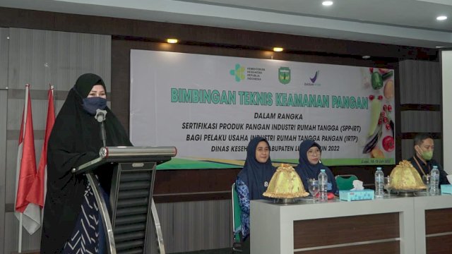 Utamakan Keamanan Pangan, Dinkes Luwu Gelar Bimtek Bagi Pelaku Usaha IRTP
