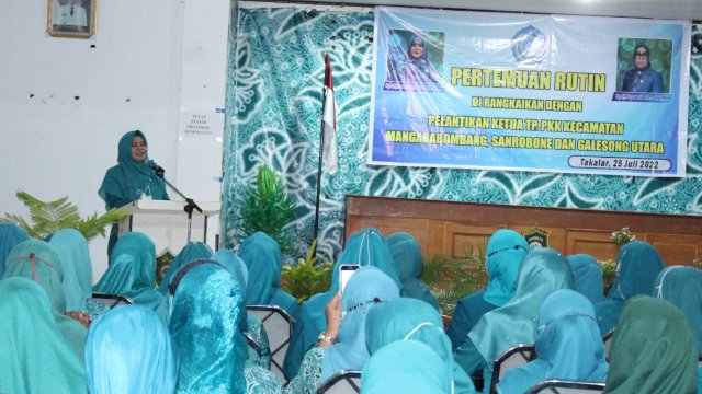 Pelantikan TP PKK, Ketua PKK Takalar Irma Andriani: Lanjutkan Program Stunting dan Kabupaten Sehat