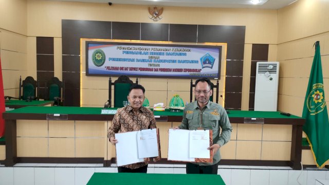 PN &#8211; Pemkab Bantaeng MoU Pelayanan One Day Service Permohonan dan Penerbitan Dokumen Kependudukan