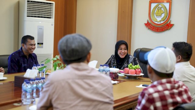 Wawali Fatmawati Rusdi bersama KPU Makassar Bahas Pendidikan Politik.(F-Humas)